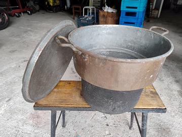 caldaia in rame per stufa a legna