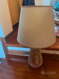 Lampada funzionante con base in ceramica