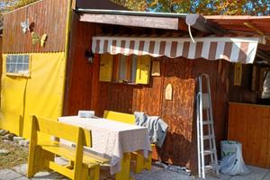 Roulotte con preingresso in legno