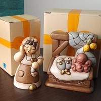 Presepe Classico Thun Donna con pesce e Banco del 