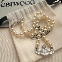 Collier Vivienne Westwood un filo di perle dust