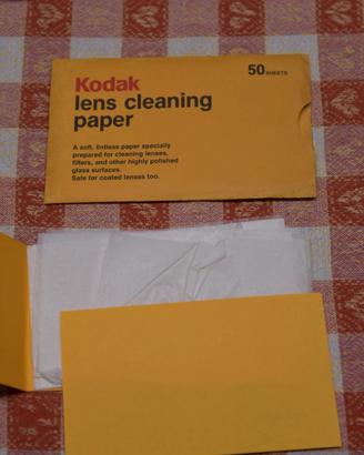 CARTA PER LA PULIZIA DELLE LENTI KODAK
