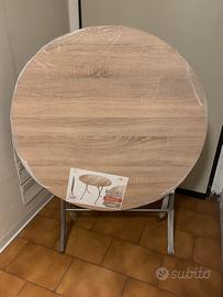 Tavolo tondo pieghevole diam.90cm