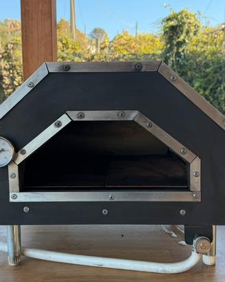 Forno pizza Moriello a gas 6kW – refrattari Alfa