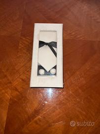 Set cravatta elegante con gemelli e fazzoletto