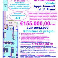 Nuovo Luminoso Appartamento P. Primo con P. auto