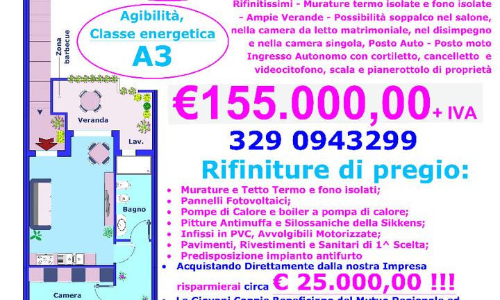 Nuovo Luminoso Appartamento P. Primo con P. auto