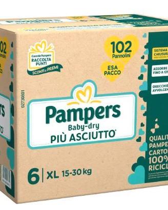 Pannolini mod. Pampers Baby Dry taglia 6