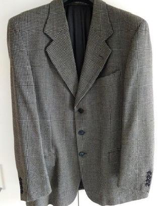 GIACCA Sartoriale Principe di Galles Nero Quadrett