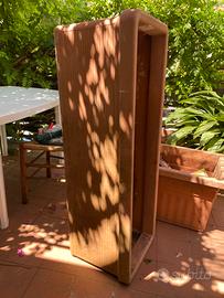 Vaso rettangolare di plastica