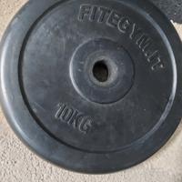 dischi ghisa pesi palestra gommati + ferro