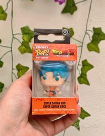Keychain pop ss god Goku blu