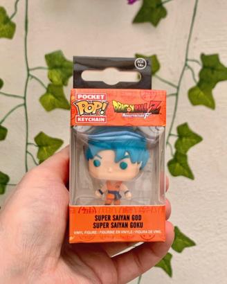 Keychain pop ss god Goku blu