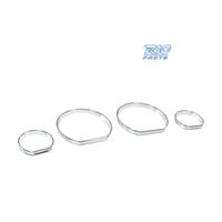 CERCHI CROMATI PER CRUSCOTTO STRUMENTI BMW E46