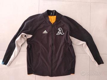 Giacca Adidas nera/bianca/arancione taglia L