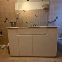 Mobile Bagno Vintage in Marmo Pregiato e Legno