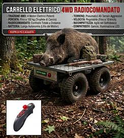 Carrello da caccia 4wd radiocomandato