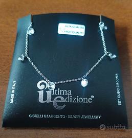 Girocollo "Ultima Edizione",argento 925 e zirconir
