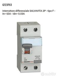 Interrutt. differenziale salvavita tipoF G723F63