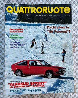 Quattroruote 1977 - Annata Completa (12 nr)