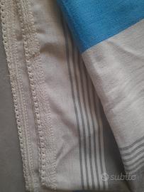 N. 1 Copriletto a righe in Cotone