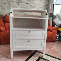 Cassettiera/fasciatoio Sundvik Ikea bianco