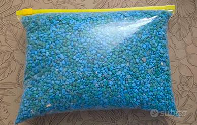 Ghiaia colorata per acquario azzurra e verde – 2,6