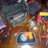 set kit da pesca mulinello canna