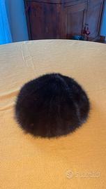 Basco di pelliccia di visone color Mogano