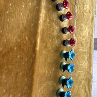 Portacandeline in legno dipinti a mano