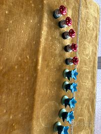 Portacandeline in legno dipinti a mano