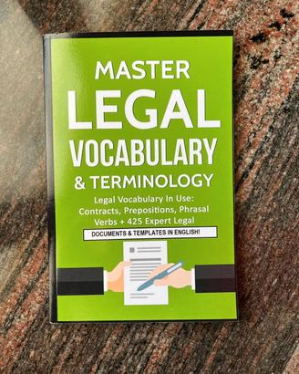 Manuale Master Legal Vocabulary & Terminology 