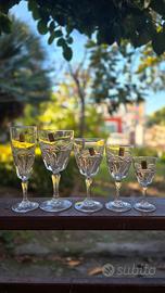 Set bicchieri cristallo Bavihütte Bleikristall