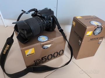 Nikon D5000 (solo20k scatti, 3 batterie, 2 filtri)