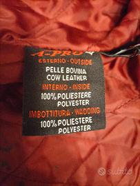 Giacca moto vera pelle 