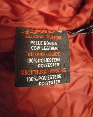 Giacca moto vera pelle 