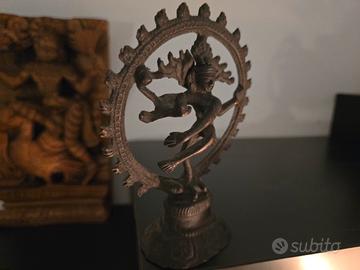 Shiva Nataraja in metallo brunito