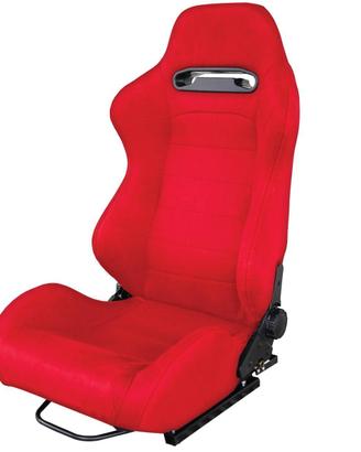 Sedile Miky Reclinabile ribaltabile velluto rosso