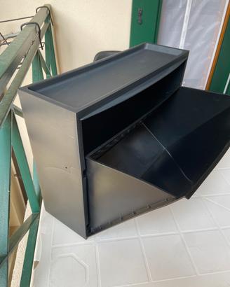 Scarpiera nera plastica