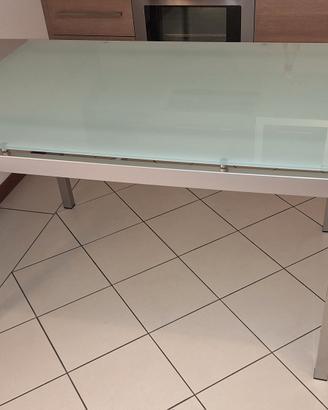 Tavolo in vetro temperato allungabile Calligaris