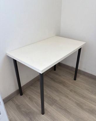 Tavolo/scrivania IKEA LINNMON bianco gambe nere