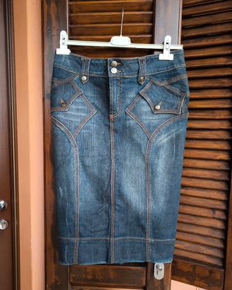 Gonna longuette jeans Just Cavalli 