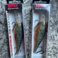 2 x Rapala Shad Rap 9 Deep Runner Live Pumpkinseed