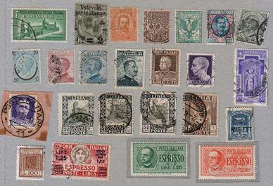 Francobolli e biglietti postali area italiana