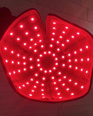 Casco LED luce rossa anticaduta capelli