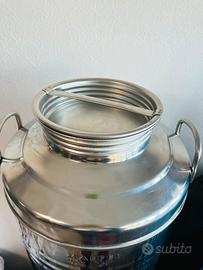 Botte contenitore olio Acciaio inox usata poco 50l