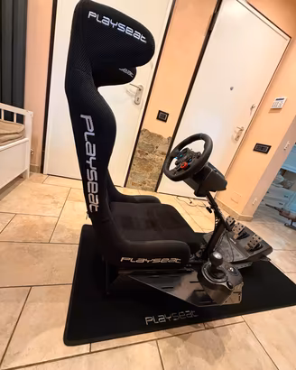 Playseat + Logitech G923 + Shifter
