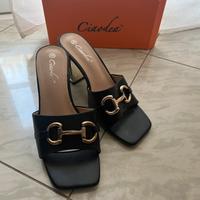 Sandali con tacco neri