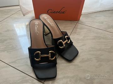 Sandali con tacco neri