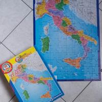 Puzzle geografico dell'Italia 